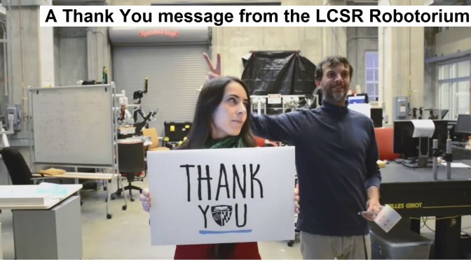 A Thank You Message